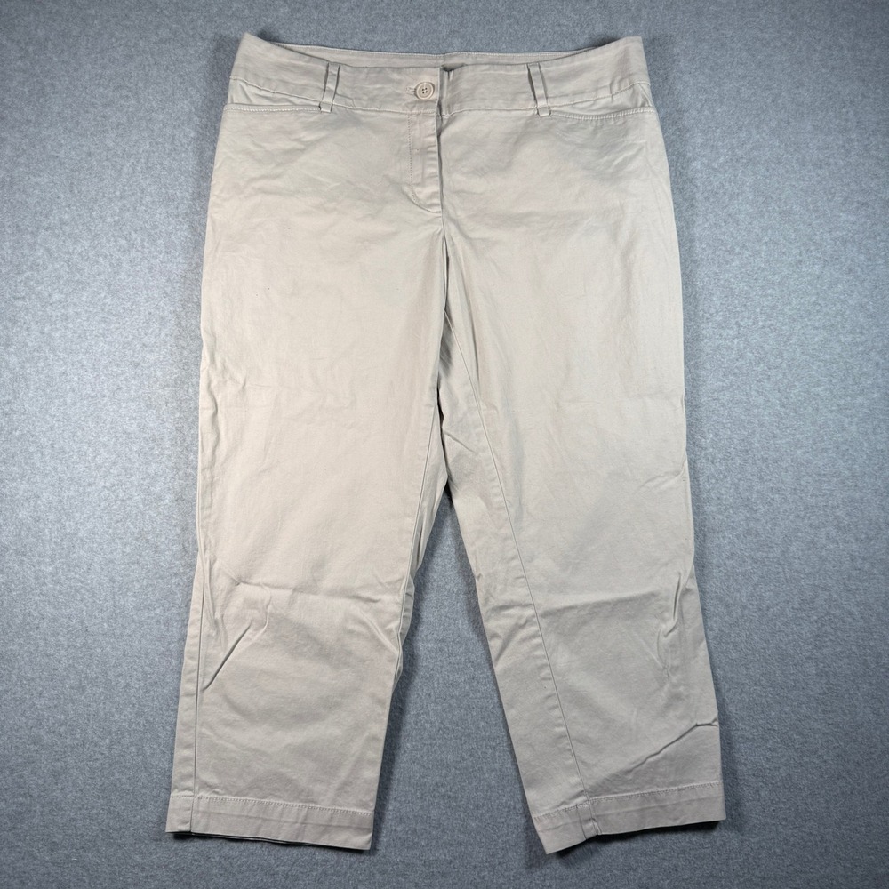 LOFT Outlet Women's Curvy Crop‎ Pants – Size 12 – Khaki